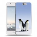 Дизайнерский пластиковый чехол для HTC One A9 Пингвины