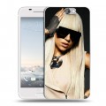 Дизайнерский пластиковый чехол для HTC One A9 Леди Гага