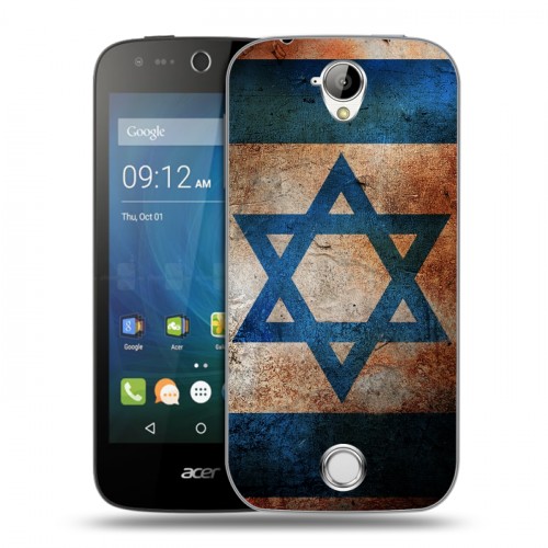 Дизайнерский силиконовый чехол для Acer Liquid Z330 Флаг Израиля