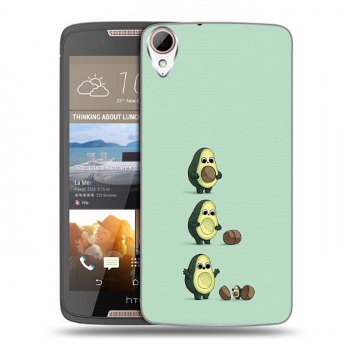 Дизайнерский пластиковый чехол для HTC Desire 828 Авокадо мама