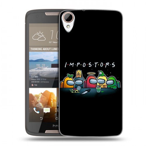 Дизайнерский пластиковый чехол для HTC Desire 828 Among Us