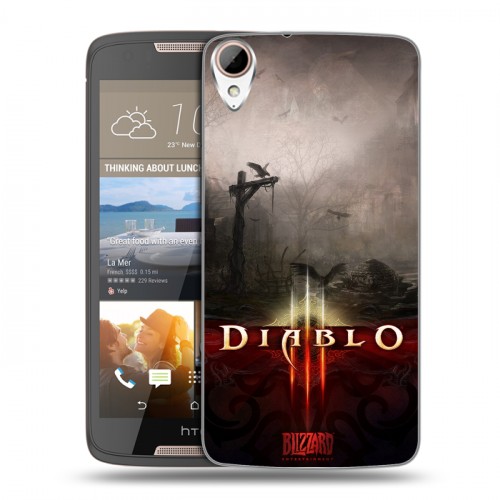 Дизайнерский пластиковый чехол для HTC Desire 828 Diablo