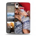 Дизайнерский пластиковый чехол для HTC Desire 828 Budweiser