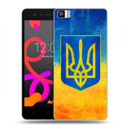 Дизайнерский силиконовый чехол для BQ Aquaris M5 Флаг Украины