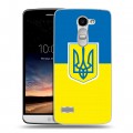 Дизайнерский пластиковый чехол для LG Ray Флаг Украины