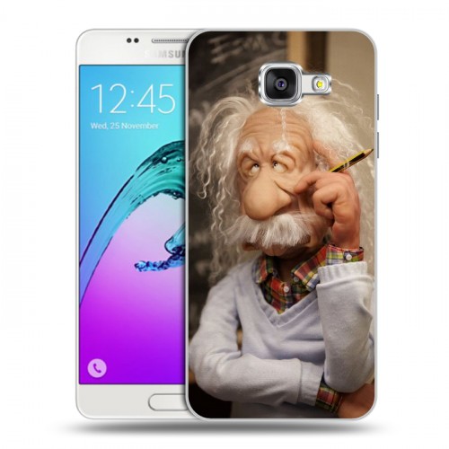 Дизайнерский силиконовый чехол для Samsung Galaxy A5 (2016) Альберт Эйнштейн