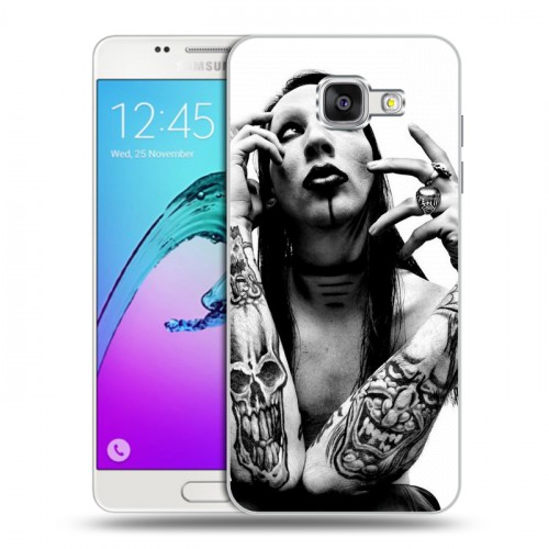 Дизайнерский силиконовый чехол для Samsung Galaxy A5 (2016)  Мэрилин Мэнсон