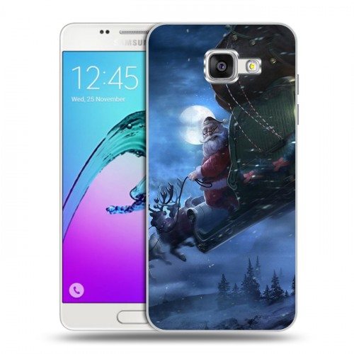 Дизайнерский силиконовый чехол для Samsung Galaxy A5 (2016) Дед мороз и Санта