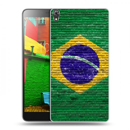 Дизайнерский силиконовый чехол для Lenovo Phab Флаг Бразилии