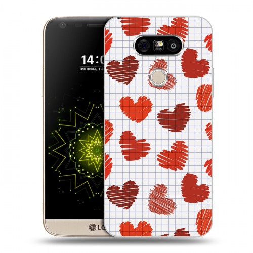 Дизайнерский пластиковый чехол для LG G5 День Святого Валентина