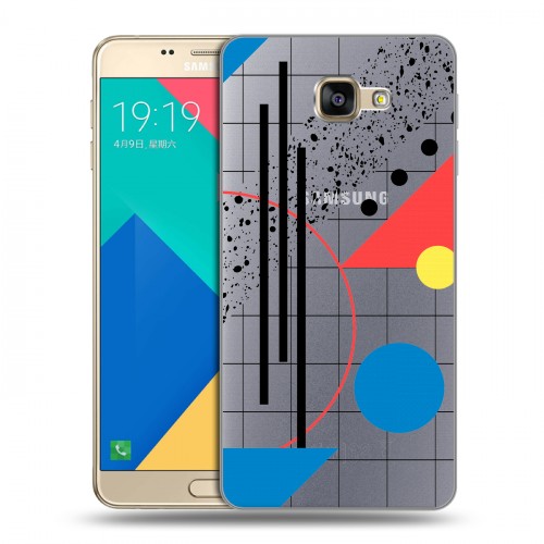 Полупрозрачный дизайнерский пластиковый чехол для Samsung Galaxy A9 Абстракции 3
