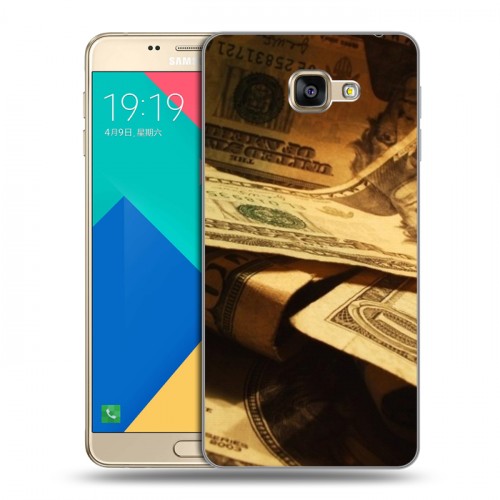 Дизайнерский силиконовый чехол для Samsung Galaxy A9 Текстуры денег