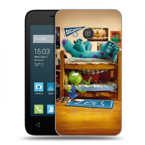 Дизайнерский силиконовый чехол для Alcatel One Touch Pixi 4 (4) Корпорация монстров