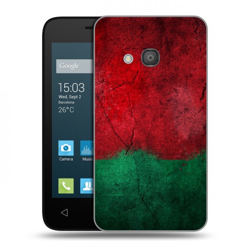 Дизайнерский силиконовый чехол для Alcatel One Touch Pixi 4 (4) Флаг Белоруссии