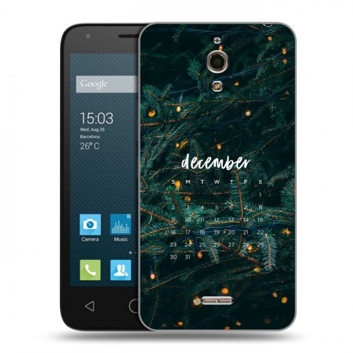 Дизайнерский силиконовый чехол для Alcatel One Touch Pixi 4 (6) Christmas 2020