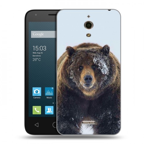 Дизайнерский силиконовый чехол для Alcatel One Touch Pixi 4 (6) Медведь