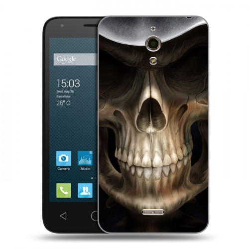 Дизайнерский силиконовый чехол для Alcatel One Touch Pixi 4 (6) Арт черепа