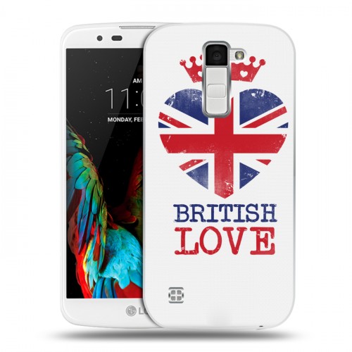 Дизайнерский пластиковый чехол для LG K10 British love
