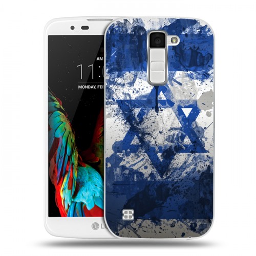 Дизайнерский пластиковый чехол для LG K10 Флаг Израиля