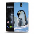 Дизайнерский силиконовый чехол для OnePlus One Пингвины