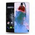 Дизайнерский силиконовый чехол для OnePlus One Акулы