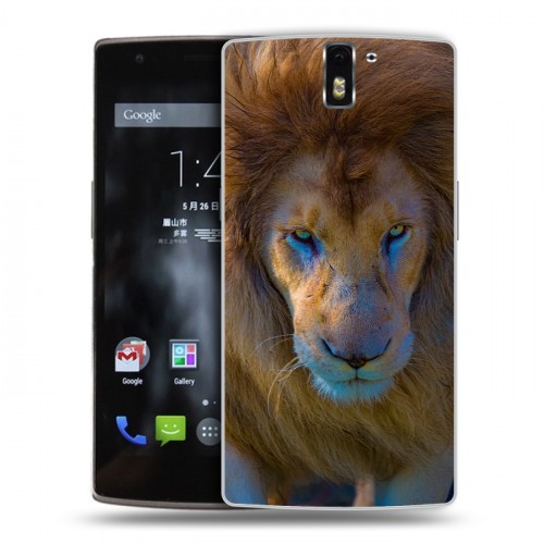 Дизайнерский силиконовый чехол для OnePlus One Львы