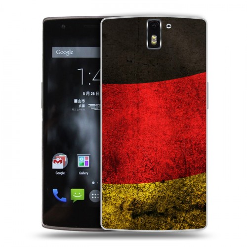 Дизайнерский силиконовый чехол для OnePlus One Флаг Германии