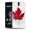 Дизайнерский силиконовый чехол для OnePlus One Флаг Канады