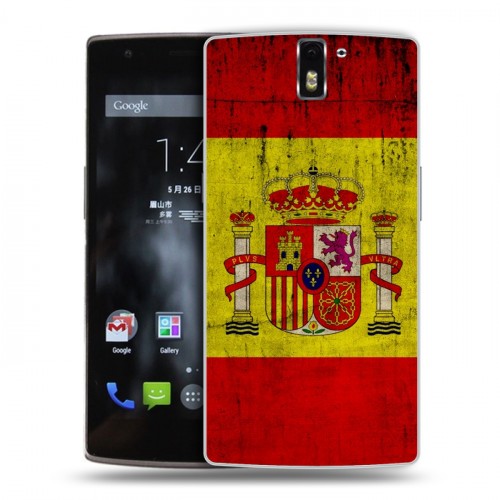 Дизайнерский силиконовый чехол для OnePlus One Флаг Испании