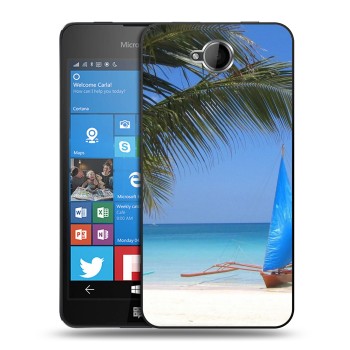 Дизайнерский силиконовый чехол для Microsoft Lumia 650 пляж (на заказ)