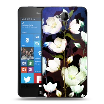 Дизайнерский силиконовый чехол для Microsoft Lumia 650 Органические цветы (на заказ)