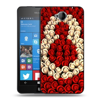 Дизайнерский силиконовый чехол для Microsoft Lumia 650 8 марта (на заказ)