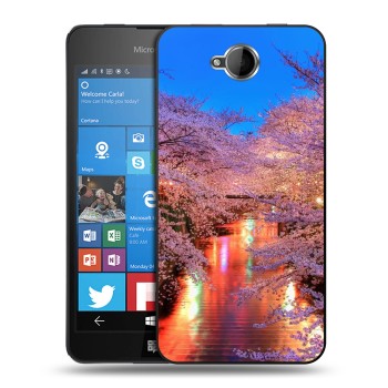 Дизайнерский силиконовый чехол для Microsoft Lumia 650 Сакура (на заказ)