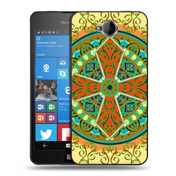Дизайнерский силиконовый чехол для Microsoft Lumia 650 Кислотные мандалы (на заказ)