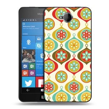 Дизайнерский силиконовый чехол для Microsoft Lumia 650 Ретро Рождество (на заказ)