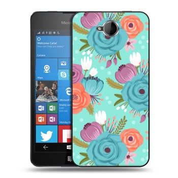 Дизайнерский силиконовый чехол для Microsoft Lumia 650 Причудливые цветы (на заказ)