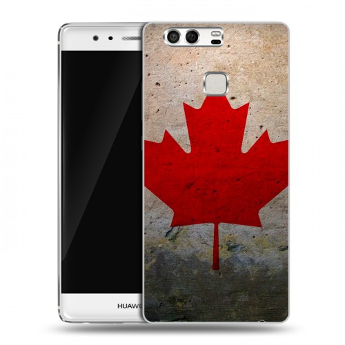 Дизайнерский силиконовый чехол для Huawei P9 Флаг Канады
