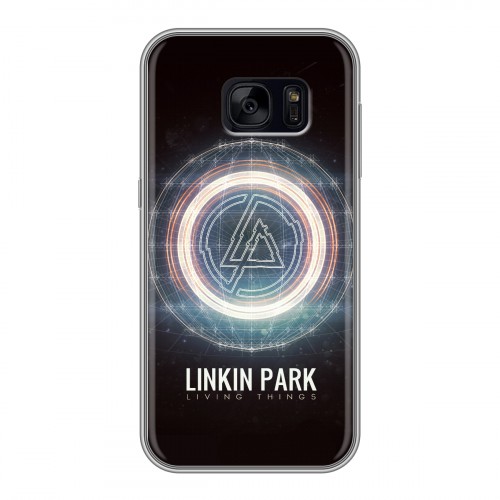 Дизайнерский силиконовый чехол для Samsung Galaxy S7 Edge Linkin Park