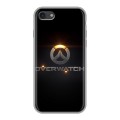 Дизайнерский силиконовый с усиленными углами чехол для Iphone 7 Overwatch