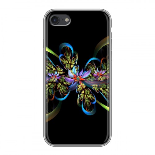 Дизайнерский силиконовый чехол для Iphone 7 Абстракции Фрактал