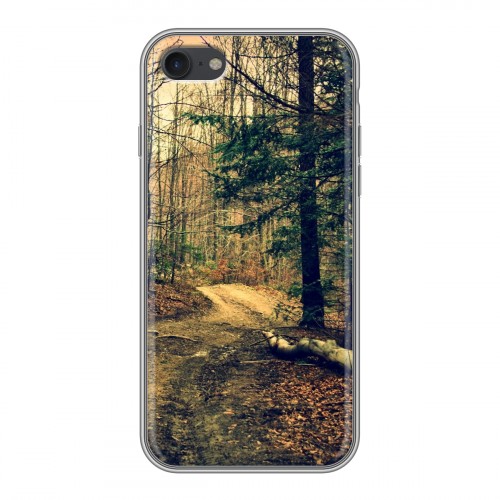 Дизайнерский силиконовый чехол для Iphone 7 лес