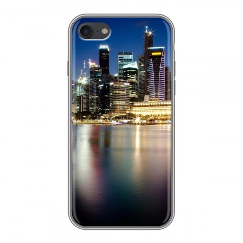 Дизайнерский силиконовый с усиленными углами чехол для Iphone 7 Сингапур
