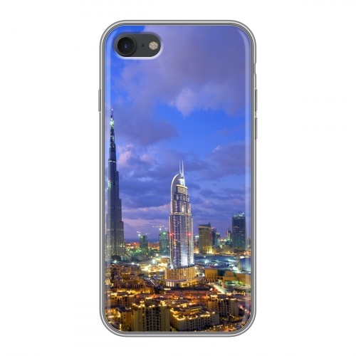 Дизайнерский силиконовый с усиленными углами чехол для Iphone 7 Дубаи