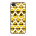 Дизайнерский силиконовый чехол для Iphone 7 Пчелиные узоры