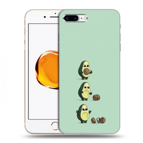 Дизайнерский силиконовый чехол для Iphone 7 Plus / 8 Plus Авокадо мама