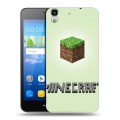 Дизайнерский пластиковый чехол для Huawei Y6 Minecraft