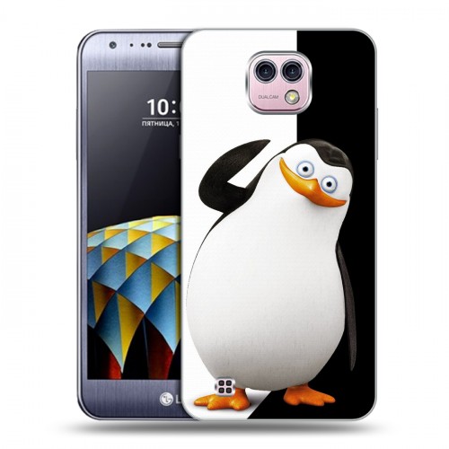 Дизайнерский пластиковый чехол для LG X cam Пингвины