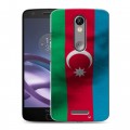 Дизайнерский пластиковый чехол для Lenovo Moto X Force Флаг Азербайджана