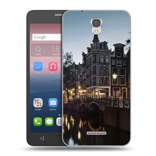 Дизайнерский силиконовый чехол для Alcatel Pop 4 амстердам
