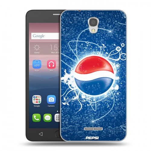 Дизайнерский силиконовый чехол для Alcatel Pop 4 Pepsi